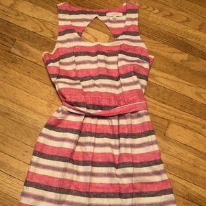 Loft Striped, Sleeveless Dress